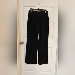 Yogalicious Lux Flare Pants Black L High Rise Wide Leg Yoga Lounge